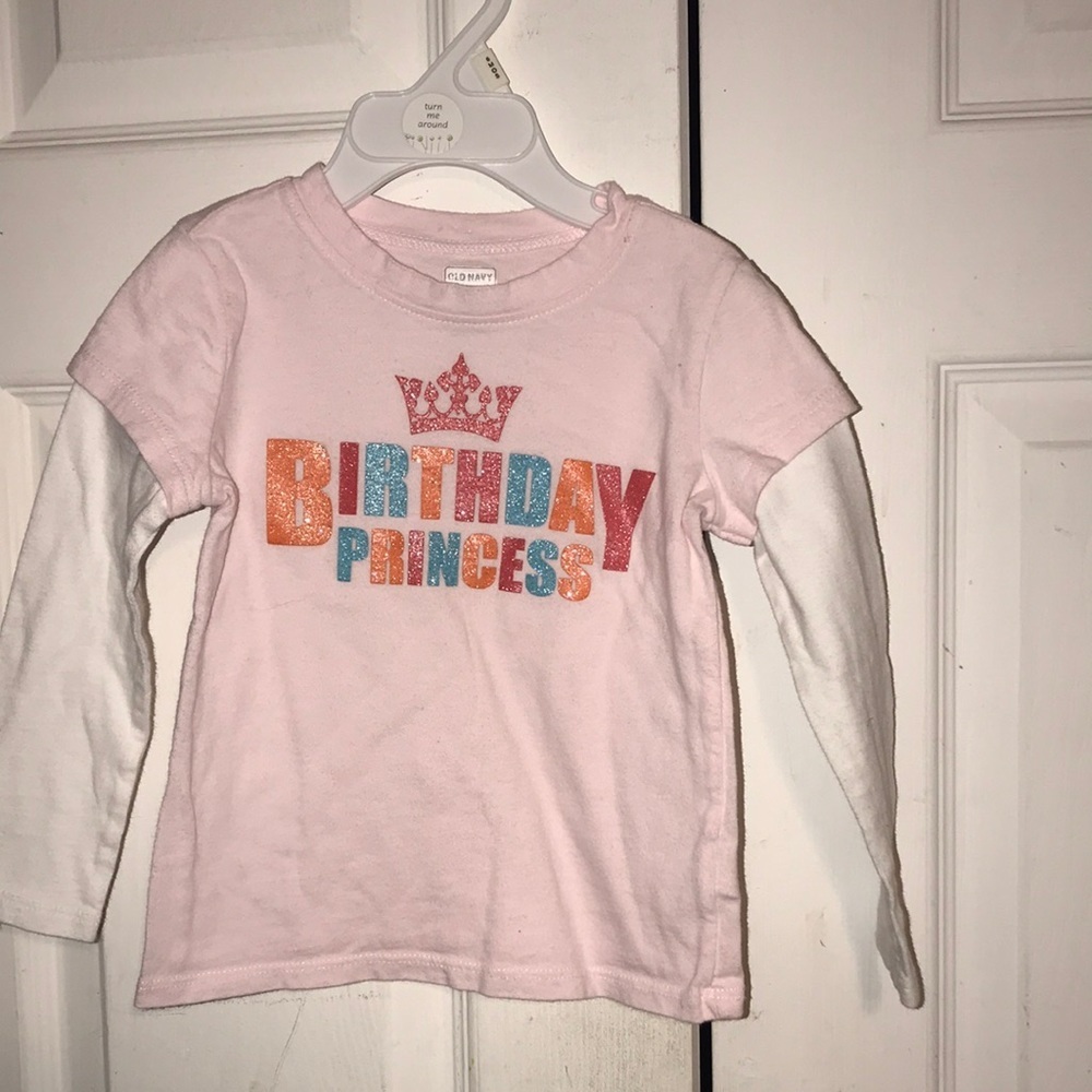Girl’s Layered-Look Birthday Tee